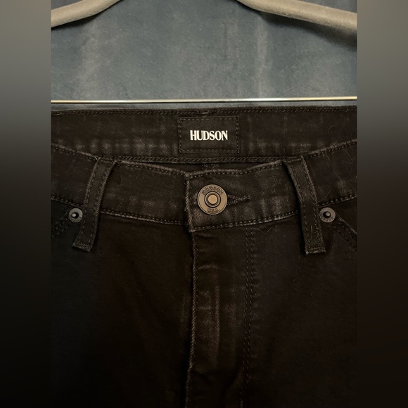 Hudson Jeans Distressed Black Natalie Super Skinny Size 30 - Picture 4 of 7